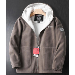 Зимняя флисовая толстовка с...